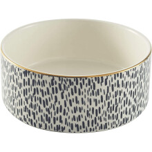 Mason Cash Pet Bowl Splatter with Gold Rim