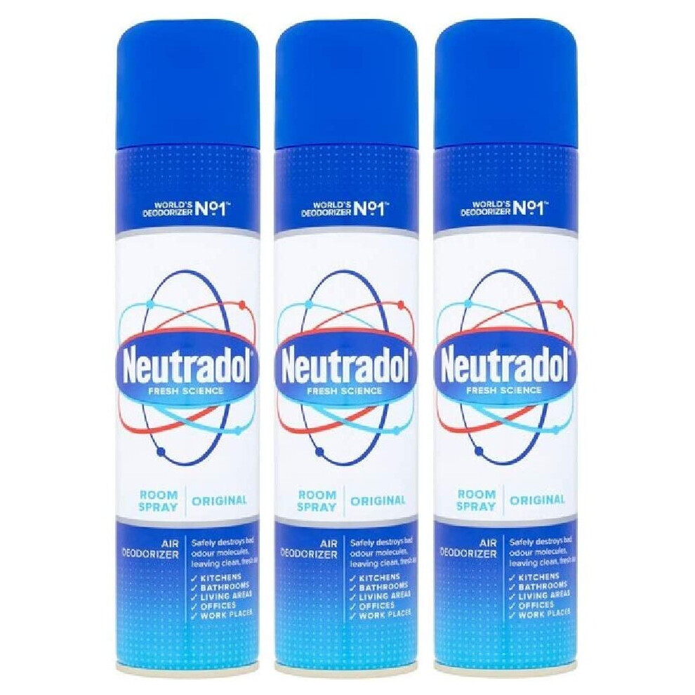 Neutradol Original Room Spray Odour Destroyer 300Ml - Pack Of 3