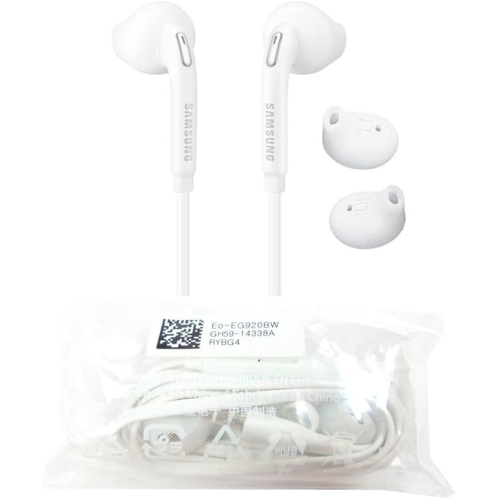 eo-eg920bw-white-genuine-samsung-headset---handsfree---headphone---earphone-with-volume-control-for-samsung-galaxy-phones---non-retail-packaging---bul