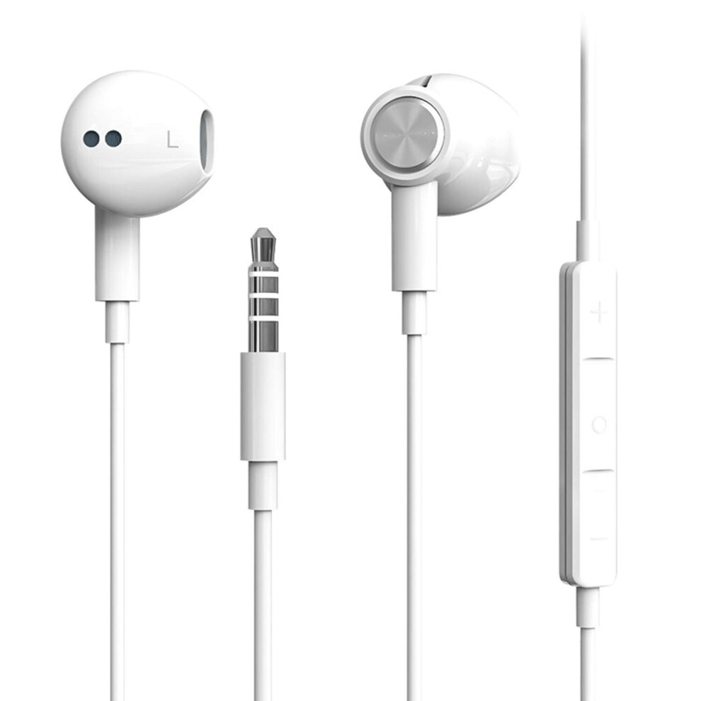Hi-Res Extra Bass Earbuds Noise Isolating In-Ear Headphones Wired Earbuds With Microphone For Iphone, Ipod, Ipad, Mp3, Huawei, Samsung, Lightweight Ea Gold 793740383983
