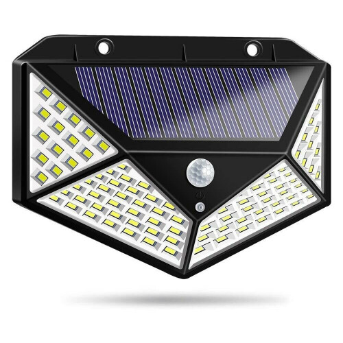 Ranpo 2Pcs 100 LED Solar Powered Motion Sensor Lights