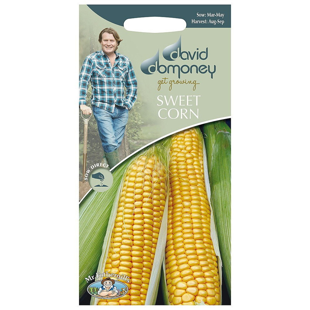 Mr.Fothergill's David Domoney Vegetable Sweet Corn Swift F1 Seeds Packet