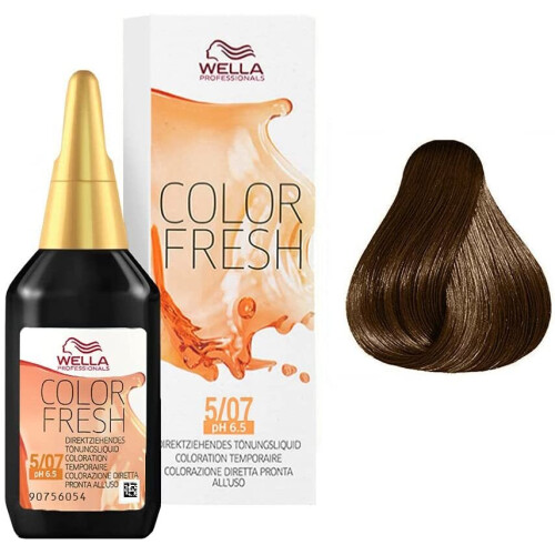 Wella Wella Color Fresh pH 6.5 Acid Liquid 75 ml  5/07 Hellbraun