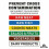 Extra Thick Colour Coded Chopping Board Strong Boards 6pcs - 12x18 2