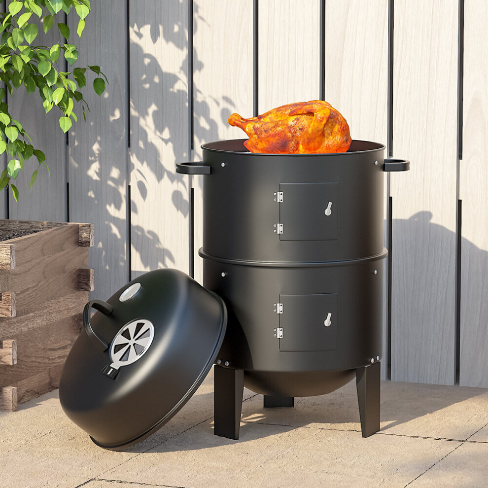Living And Home Bbq Smoker Barrel - Smoker, Barbecue Smoker, Smoker Grill