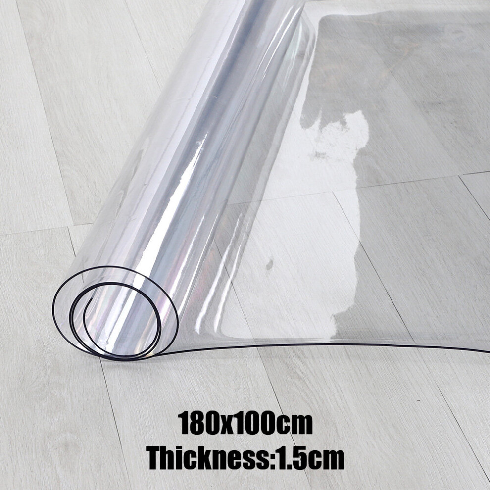 180*100cm Table Protector PVC Table Cover 2mm Thick Plastic Tablecloth