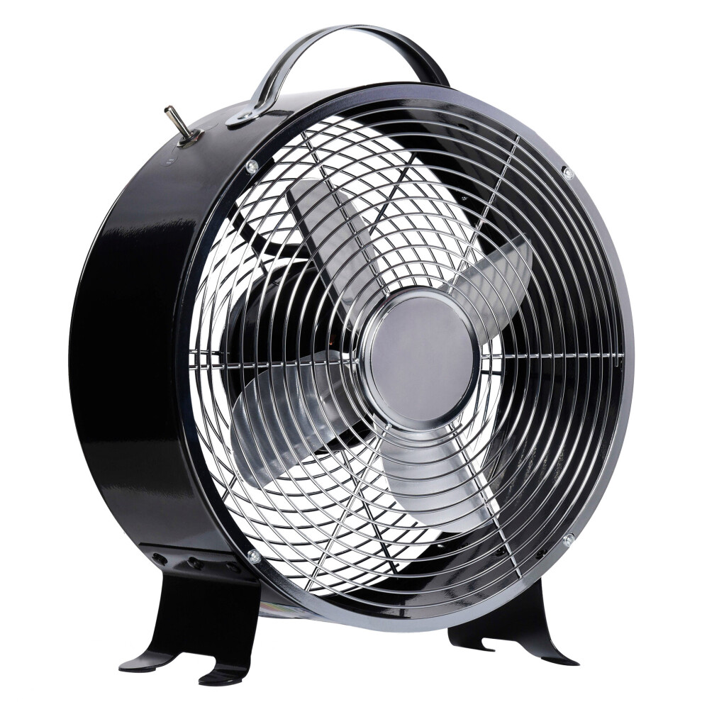 HOMCOM 2-Speed Electric Fan with Safe Guard Anti-Slip Foot Pads Black