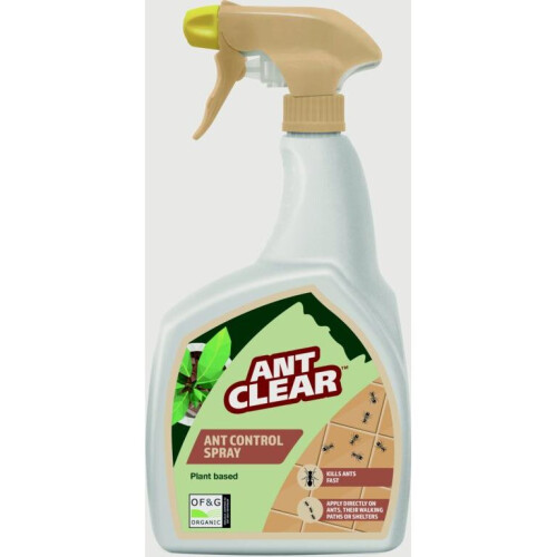 Ant Clear Organic Ant Killer Spray Plant Based Ready To Use 800ml