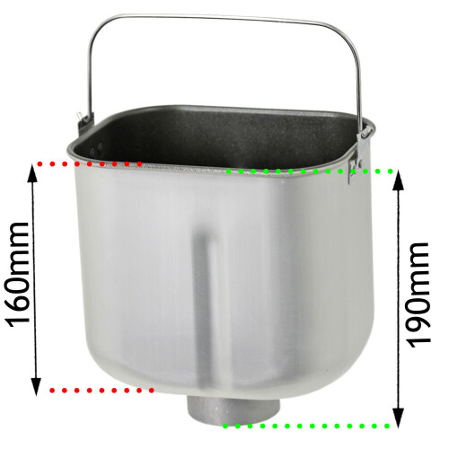 SPARES2GO Baking Pan for MORPHY RICHARDS Breadmaker + Kneading Blade Arm 48319 48320 48321 1