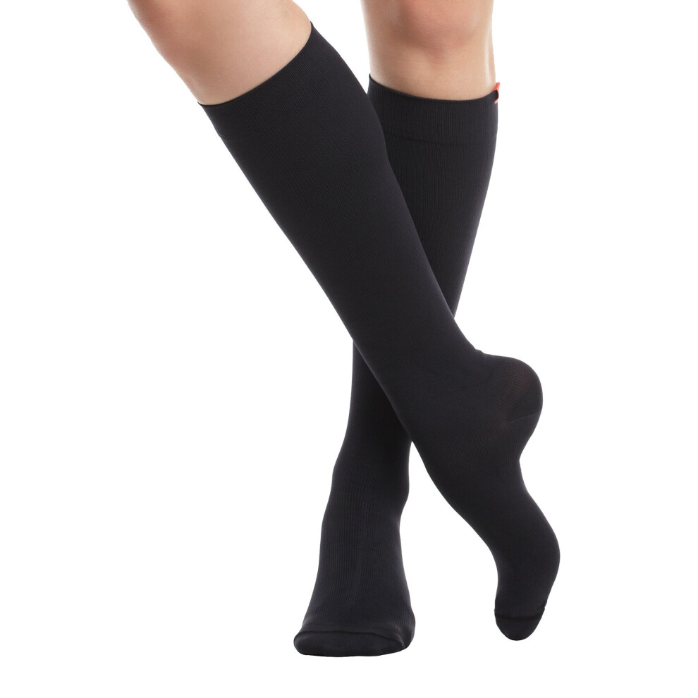 (L-XL, Black) Graduated Compression Socks 30-40 mmhg With Nylon | VIM&VIGR | Unisex-image-OPC-P8TF6ZK-NEW