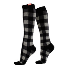 (M-L, Grau meliert) VIM&VIGR - Unisex Kompressionsstrümpfe Baumwolle 20-30 mmhg für Sport und Laufen | VIM&VIGR