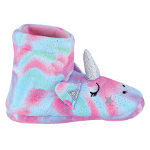 (M, Rosa) Slipper Snob - Winter Hüttenschuhe Kinder | Flauschige Plüsch Hausschuhe Stiefel für Mädchen
