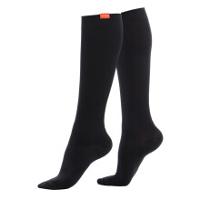 (S-M, Schwarz) VIM&VIGR - Unisex Kompressionsstrümpfe Baumwolle 20-30 mmhg für Sport und Laufen | VIM&VIGR