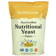 NuNaturals, Neobsažené Nutriční Kvasinky Vlákna, 1,5 lb (681 g)