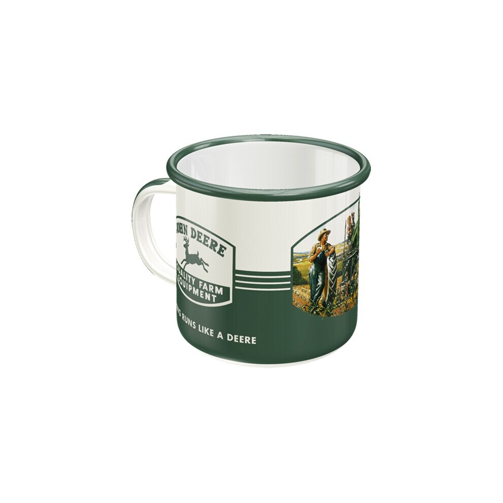 (Quality Farm Equipment) John Deere Enamel Mugs 360ml