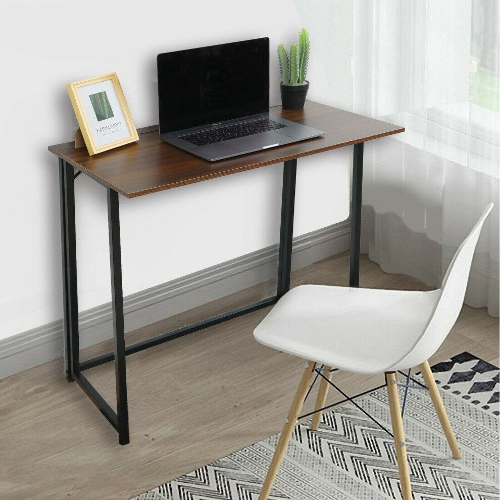 (Brown) Folding Computer Study Desk Writing Table Boston