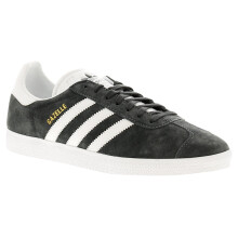 Adidas Originals gazelle leather mens trainers grey UK Size
