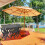 URBN Living (6 Chairs) Large Collapsible Table With Folding Chairs Garden Set 2