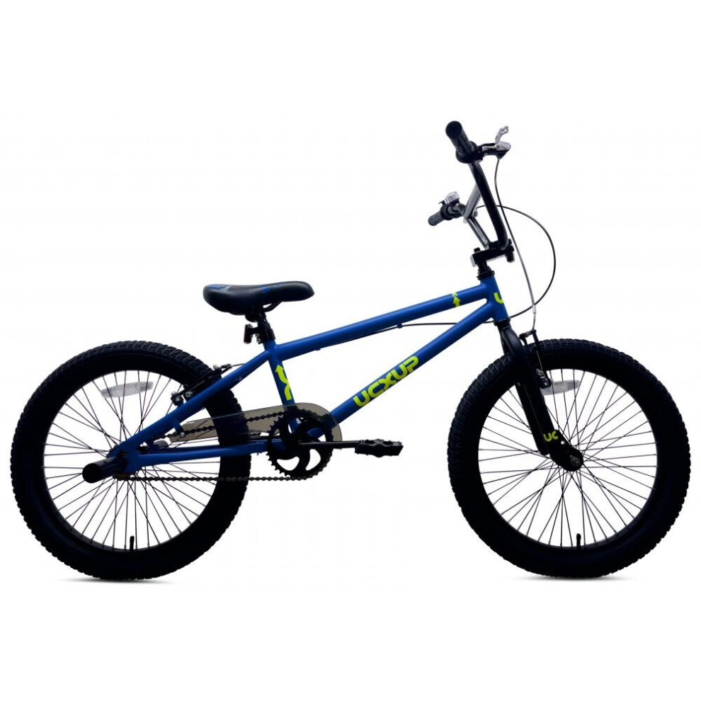 Tiger BMX Bike UC X-UP Unisex Jr. Stunt Bicycle 20" Wheel Blue/Yellow