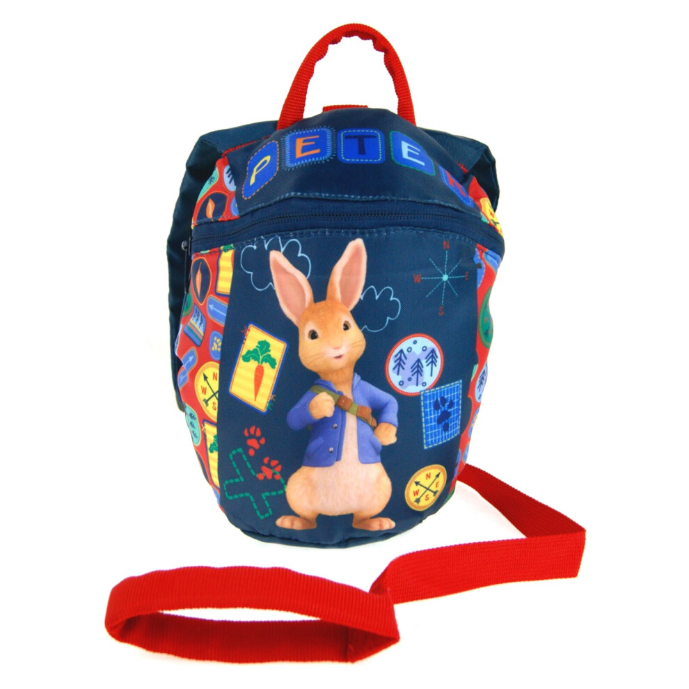 (One Size) Peter Rabbit Backpack With Reins Kids Safety Harness Rucksack Nursery Toddlers