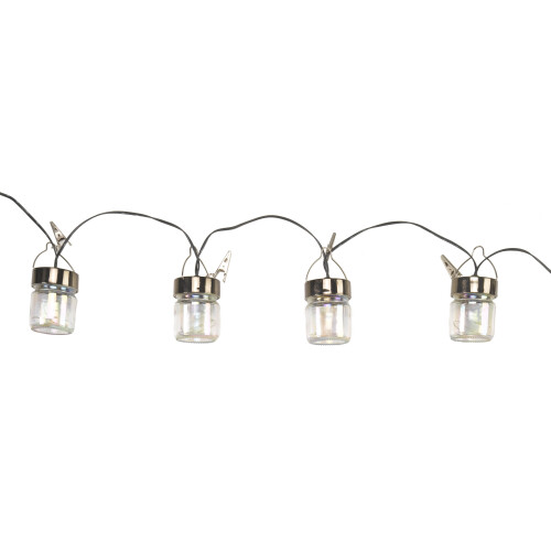 Smart Garden Pearlescent Iridescent Firefly Opal Jar String Lights Solar LED Garden 1060004 1