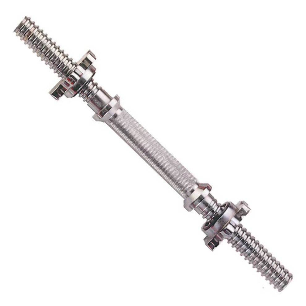 York Fitness (16") York Dumbbell Bar With Spinlock Collars - 14" Or 16" Length