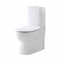 Aquariss Itamos - Rimless Closed Back Close Coupled Toilet With Cistern & Soft Close Seat