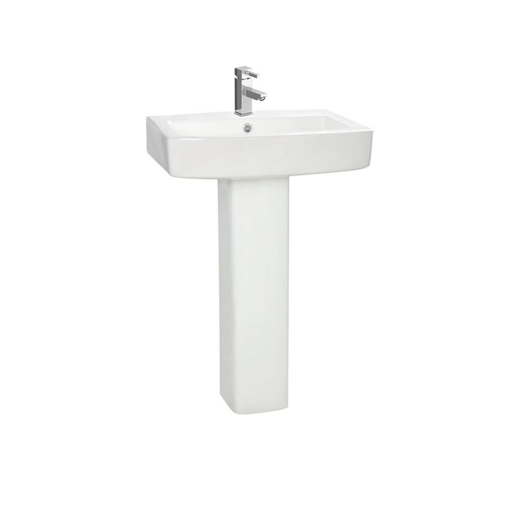 Aquariss Lamia - 570Mm Square Basin & Pedestal 5056391929289