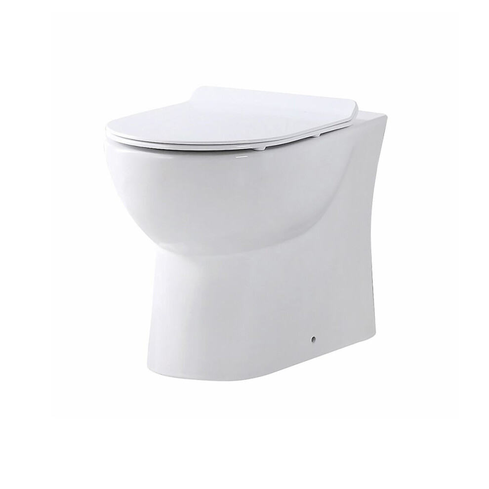 Aquariss Itamos - Rimless Back To Wall Toilet & Soft Close Seat 5056391929142
