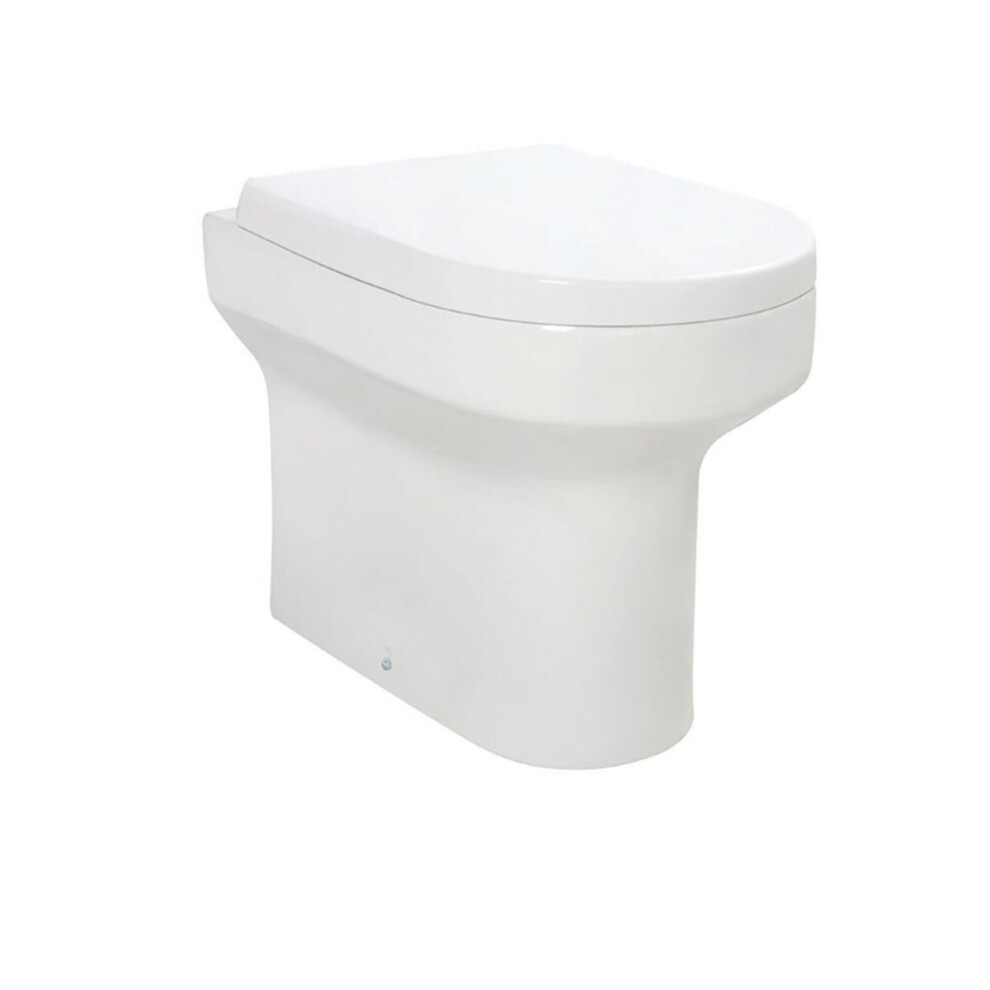 Aquariss Corinth - Back To Wall Toilet & D Shape Soft Close Seat 5056391929548