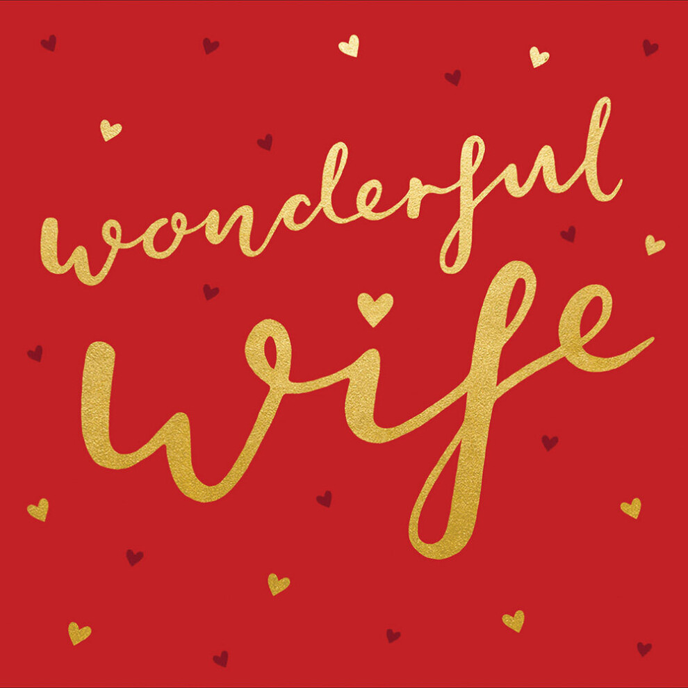 Wonderful Wife With Love Valentine's Day Card Valentines Greeting Cards