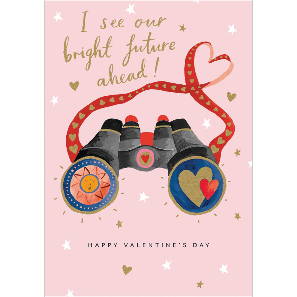 Our Bright Future Ahead Foiled Valentine's Day Card Valentines Greeting Cards