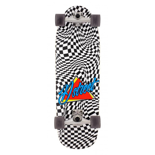 D Street Check Warp Longboard Surfskate Multi 32 IN