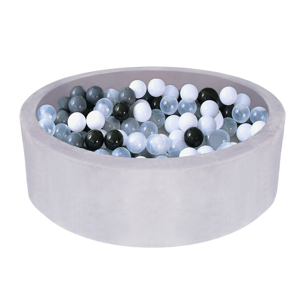 Soft Kids Ball Pit + 200 Balls, Baby Ball Pool For Indoor & Outdoor
