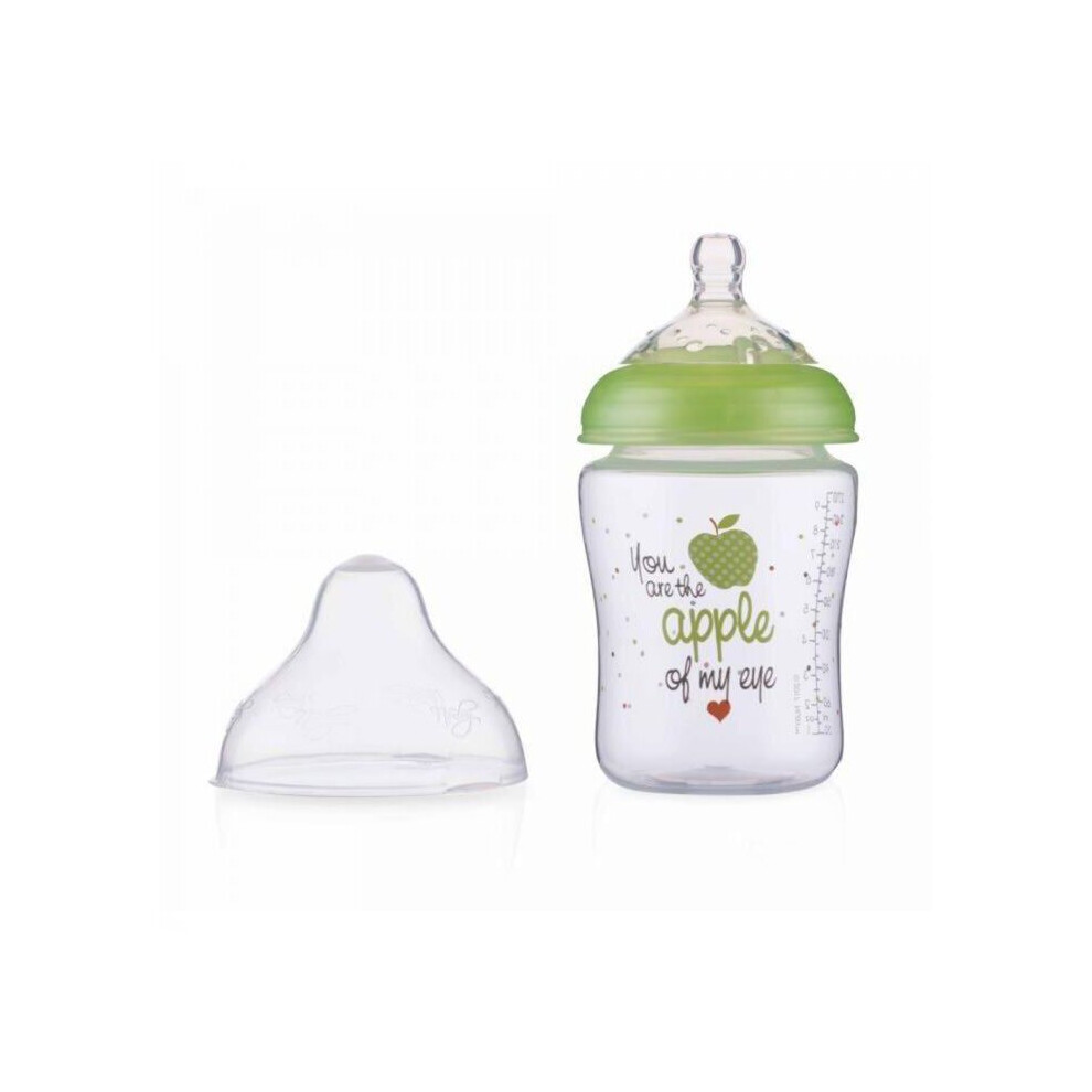 Nuby Little Moments SoftFlex 0+ month Green Bottle 270 mL