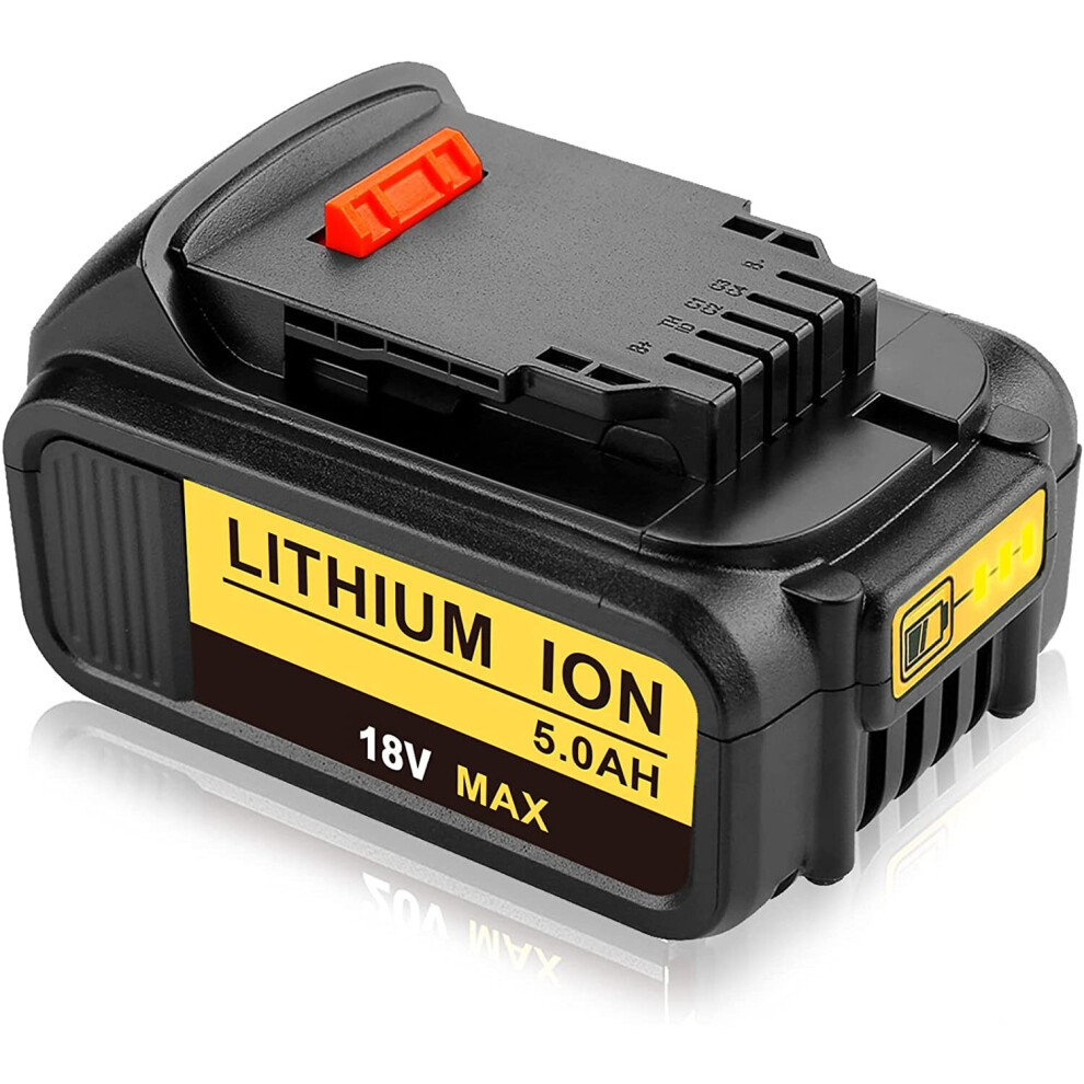 For DeWalt DCB184 18V 5.0Ah Li-ion XR Slide Battery DCB180 DCB182 DCC