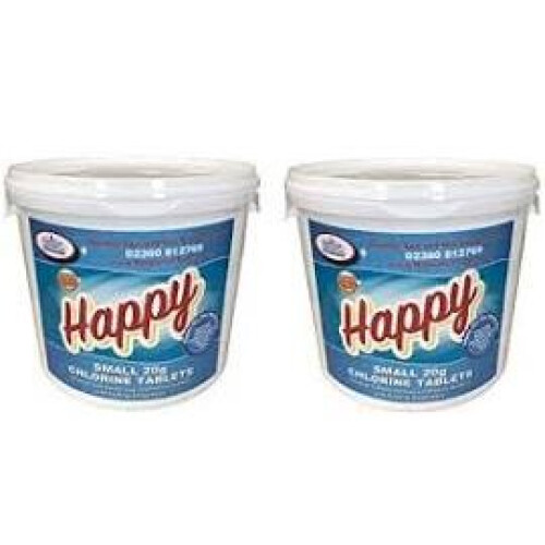 Happy Hot Tubs 10kg *BULK Buy Bargain BUCKET* Chlorine Tablets 20g Hot