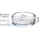 Large Glass Ashtray. Cigarette Grove Stackable. (Set of 4) 3
