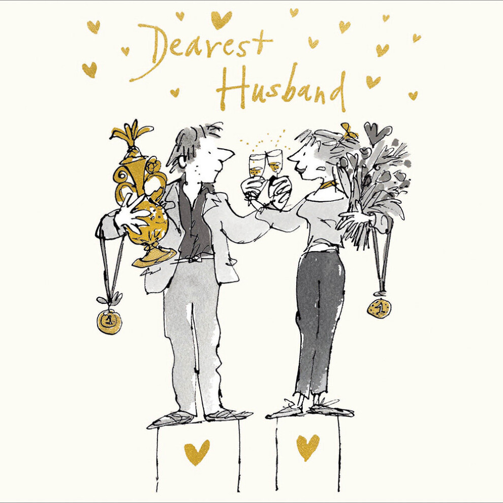 Quentin Blake Dearest Husband Valentine's Day Card Valentines Greeting Cards