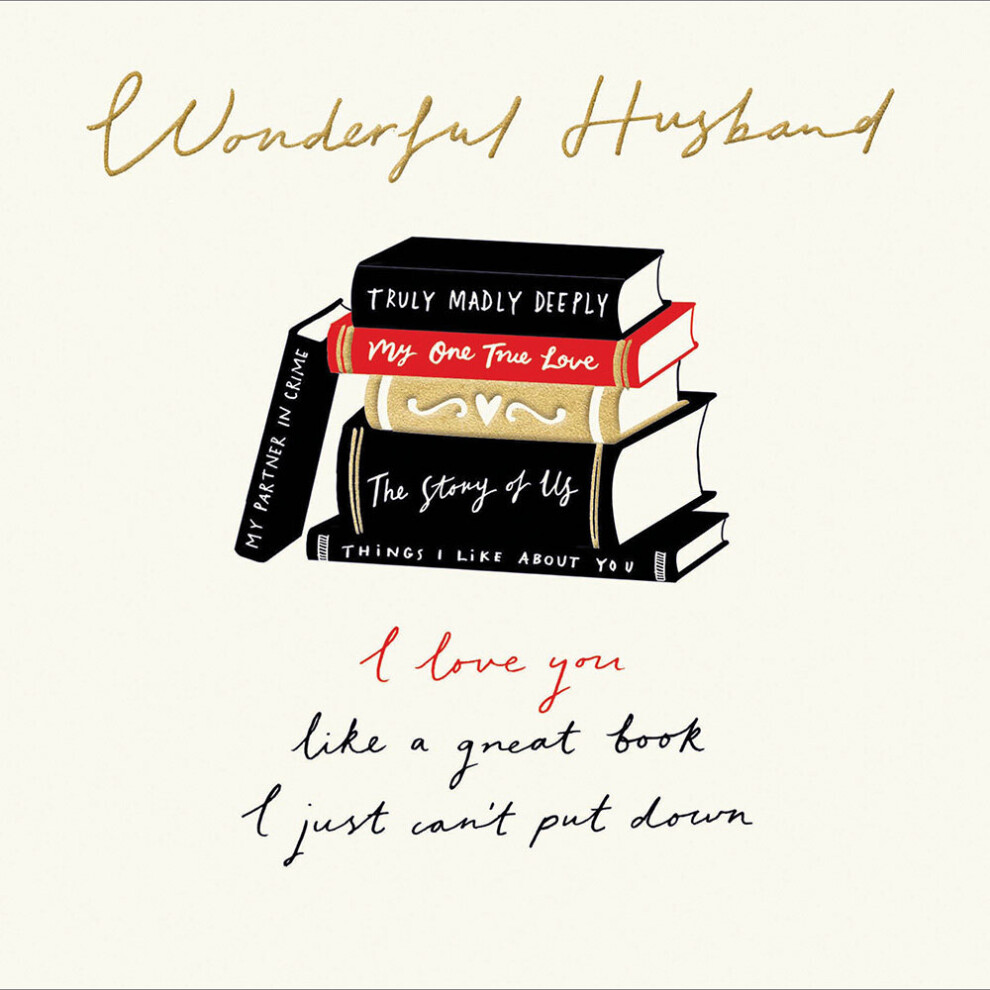 Wonderful Husband I Love You Valentine's Day Card Valentines Greeting Cards