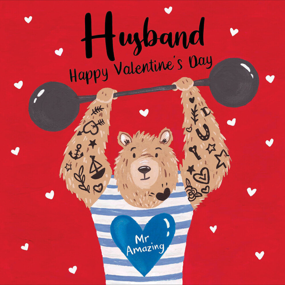 Woodmansterne Husband Mr Amazing Bear Hugs Valentine's Day Card Valentines Greeting Cards