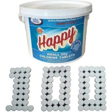 Happy Hot Tubs 100 Chlorine Tablets 20g *Class 1* Hot Tubs Swimming Pool Tub 2kg