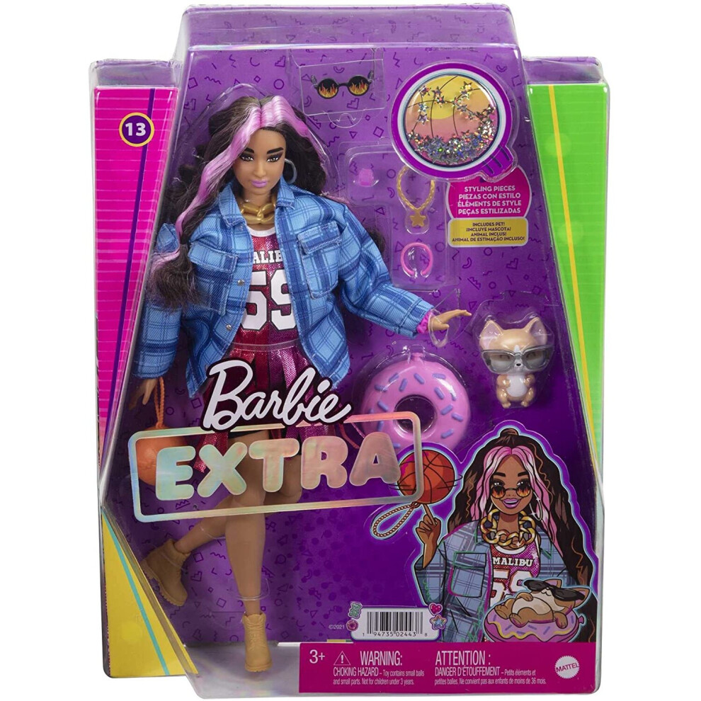 Barbie Extra Doll - Football Jersey