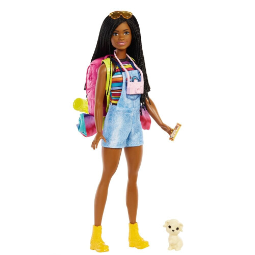Barbie Barbie Κούκλα & Αξεσουάρ, It Takes Two Σετ Κατασκήνωσης με Brooklyn, Σκυλάκι & 10+ Αξεσουάρ 2