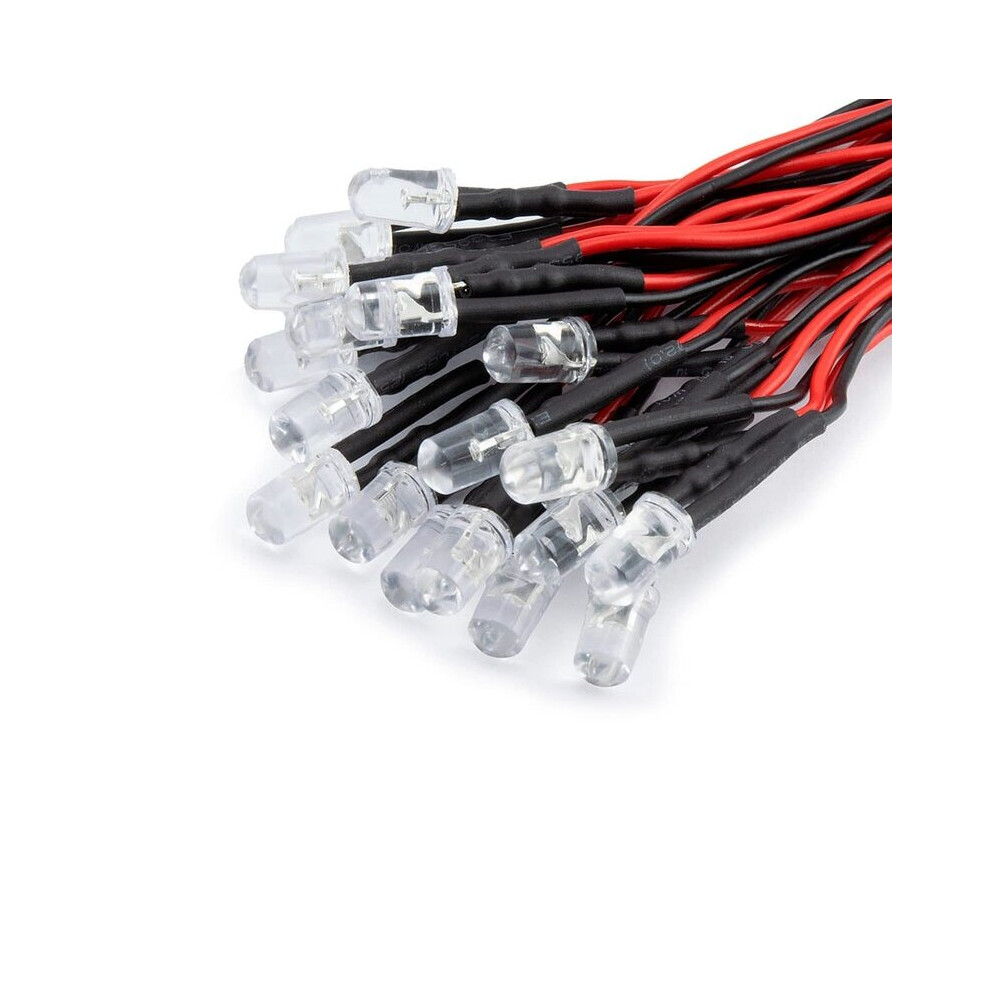 (3mm, Orange) 20pcs 12V Pre-Wired LEDs 3mm/5mm Lamp Wired LED 9V 12 Volts Various Colour-image-OPC-P8THJN2-NEW