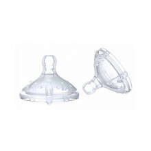 Nuby Anti-colic SoftFlex silicone nipple 1.2.3 flow 0+ month 2's