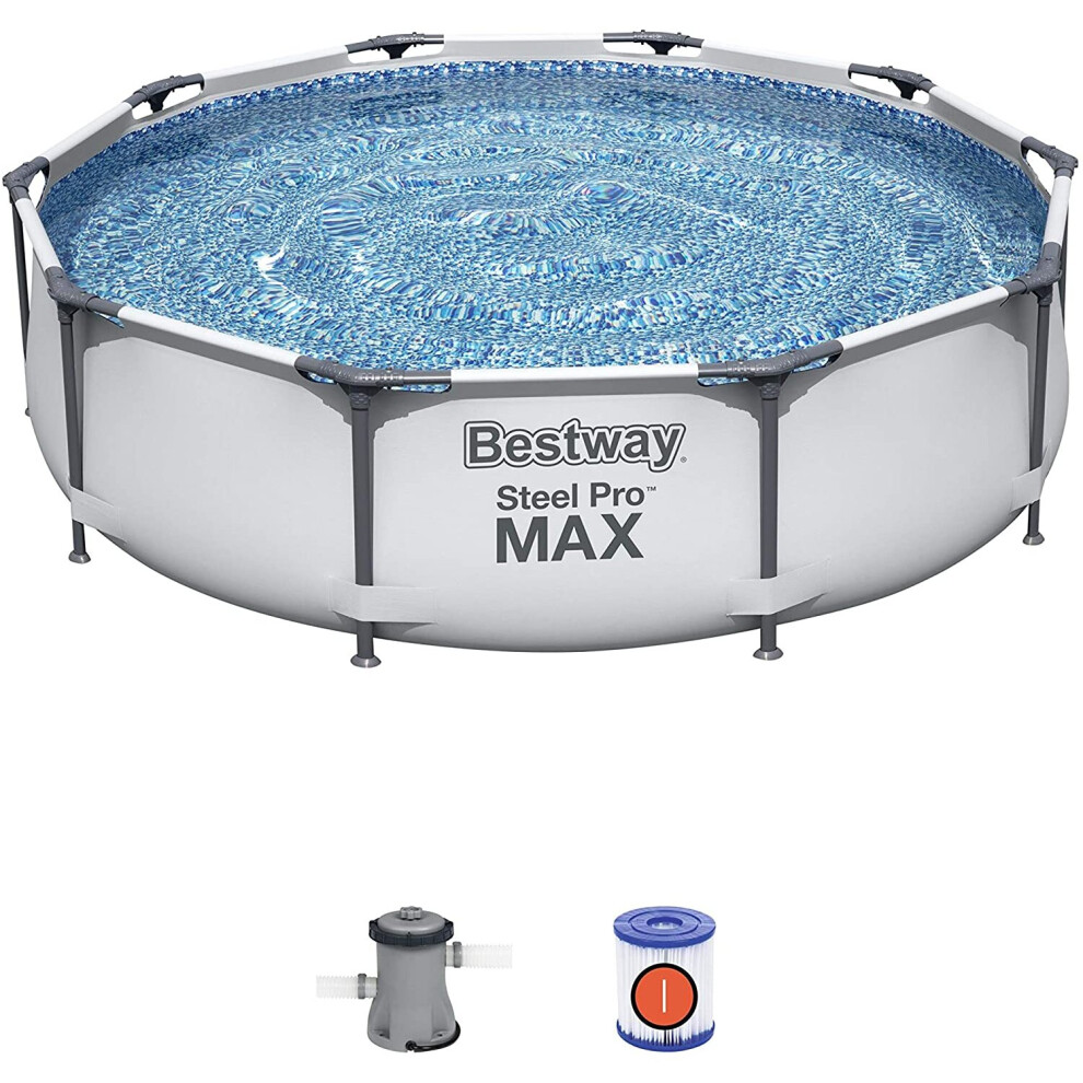 Bestway 10ft x 30" Steel Pro Max Frame Swimming Pool Set