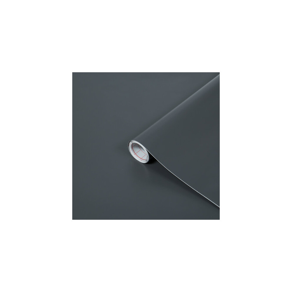 (67.5cm) MATT ANTHRACITE GREY sticky back plastic vinyl wrap film (2m long)