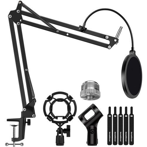 InnoGear Recording Microphone Stand Set with Shock Mount