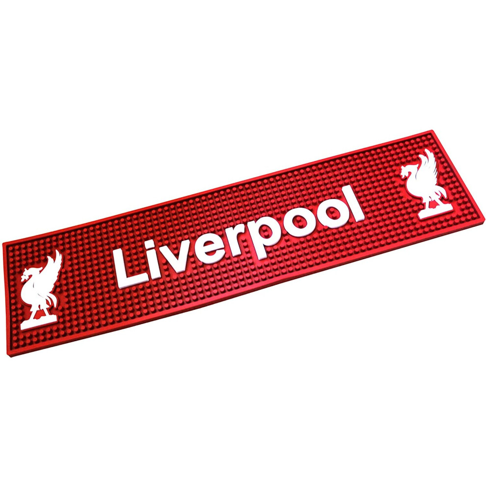 Liverpool liverbird rubber beer mat bar runner